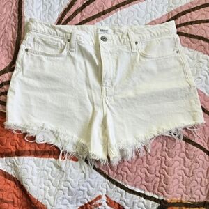 Hudson Jeans White Jean Shorts